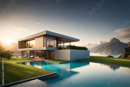 luxury home in the morning © ra0