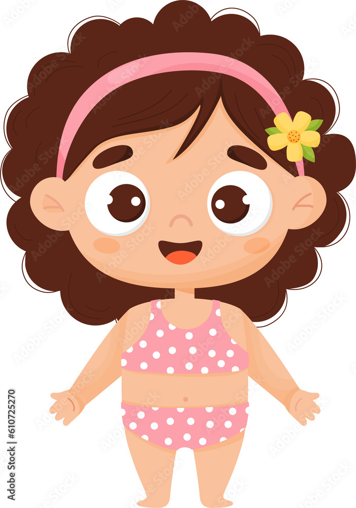 Cute girl in swimsuit Cute girl in swimsuit