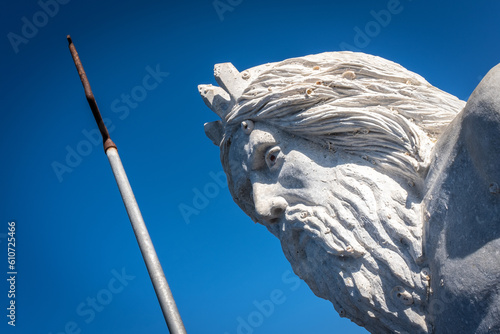 la scultura del Tritone a Porto Azzurro sull'Isola d'Elba photo