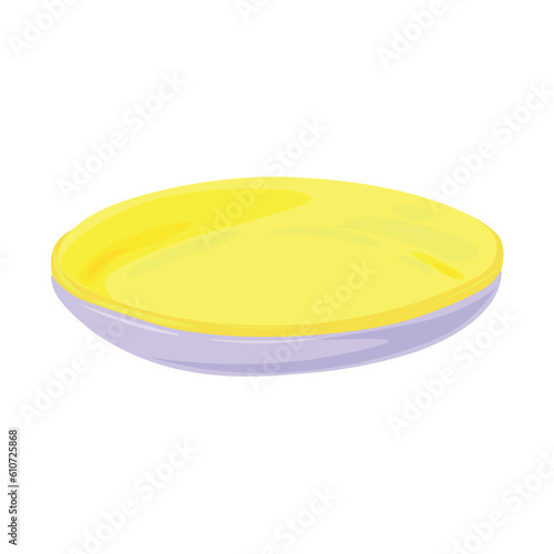 Plastic plates on white background