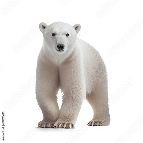 polar bear isolated on white background