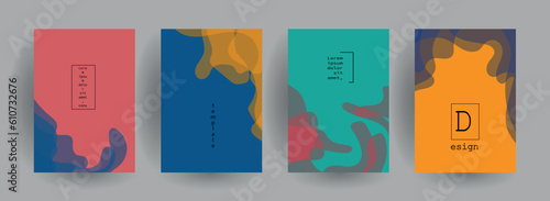 Abstract gradient vector background for business brochure cover design	