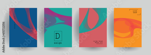 Abstract gradient vector background for business brochure cover design	