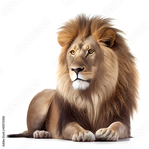 King of the lions majestic on the background PNG