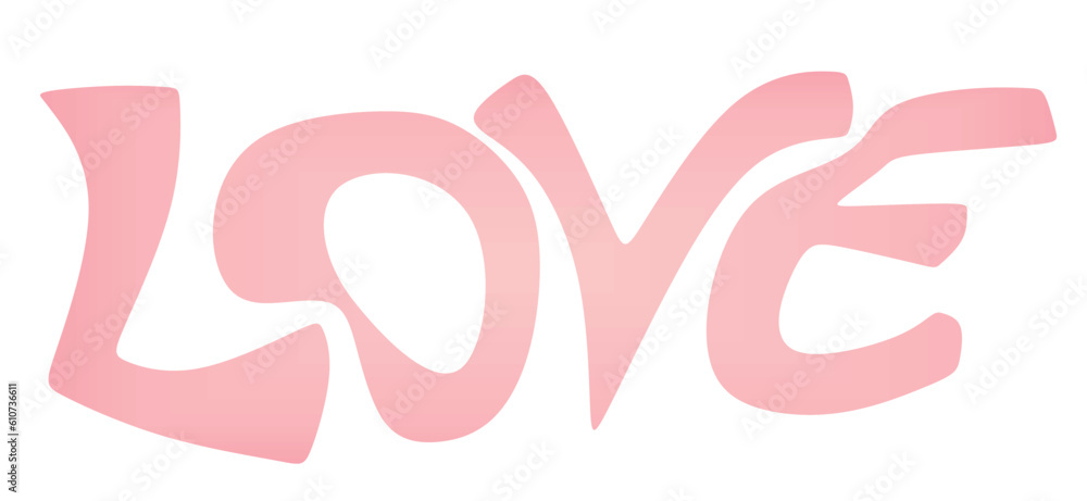 Love graphic text. vector illustration Love graphic text. vector illustration