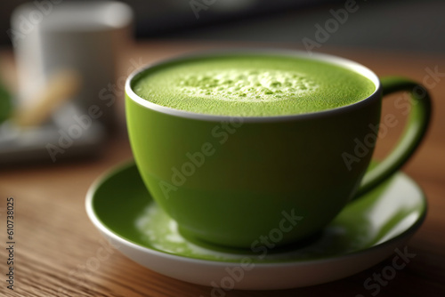 Matcha, Matcha Tea and Bubble Tea: Green Tea, Yerba Mate, Chai Latte, and More! Enjoy Afternoon Tea with Hibiscus, Chamomile, and Boba Tea. Savor the Aroma of Earl Grey and Black Tea Sun Generative AI
