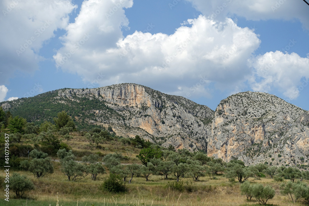Berge bei Moustiers-Sainte-Marie, Provence