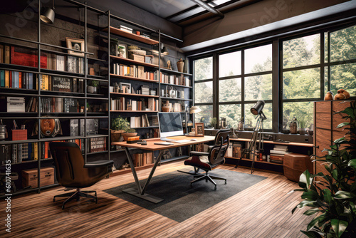 A clean and organized workspace with minimal distractions, fostering focus and productivity.