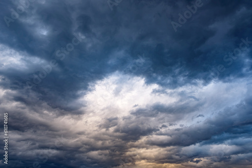 Beautiful cloudy sky. Cloudy sky as abstract background © Denis Rozhnovsky