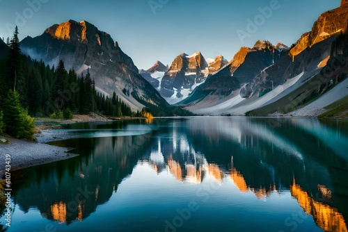 reflection in the mountains Serenity Unveiled  Tranquil Landscapes that Take Your Breath Away