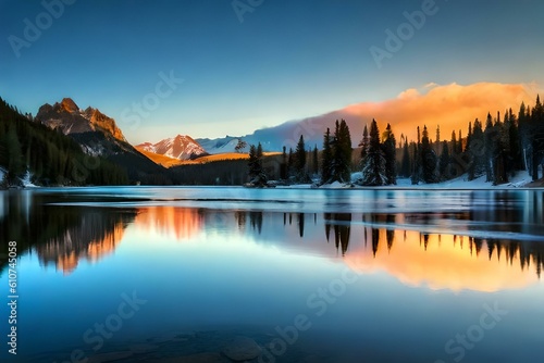 sunrise over the lake Whispers of Wilderness: Reveling in the Magic of Landscapes