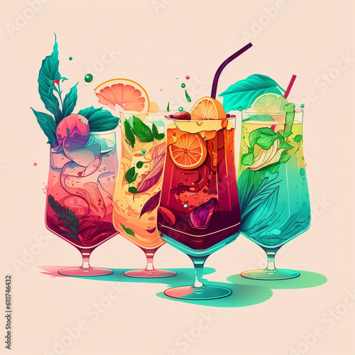 Alcohol fruit beverage in g...