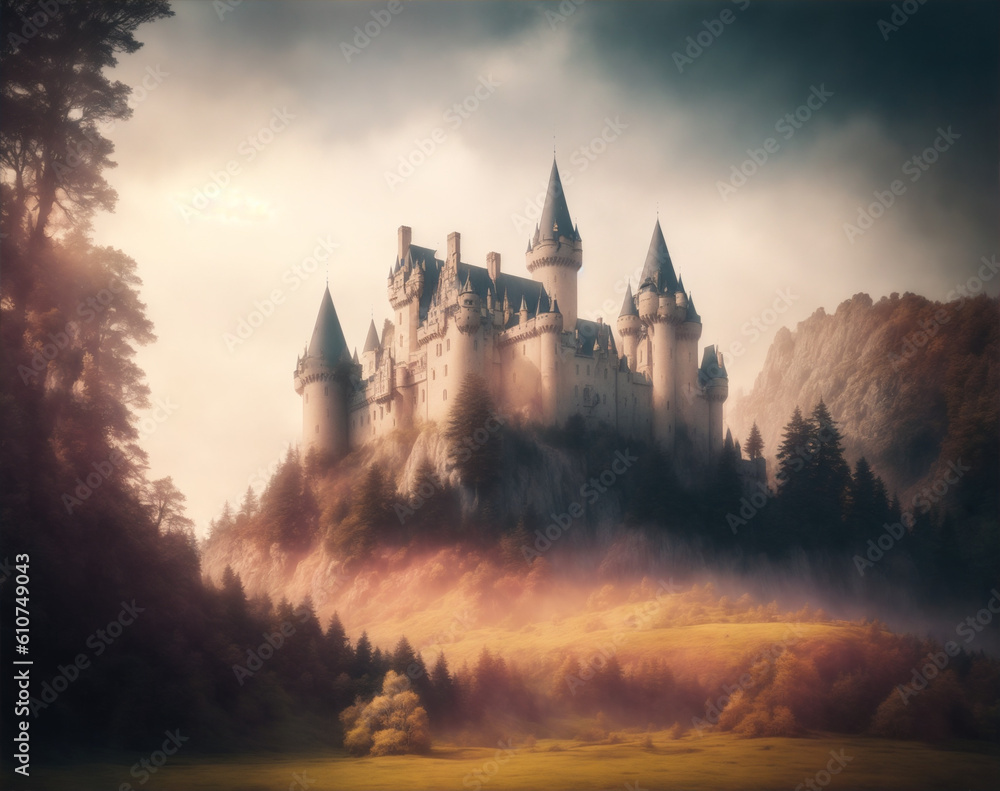 castle in the morning castle in the morning