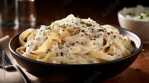 Creamy Indulgence: Fettuccine Alfredo Delight