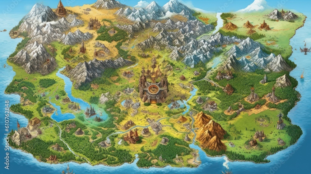 RPG Game World Map
RPG Game World Map