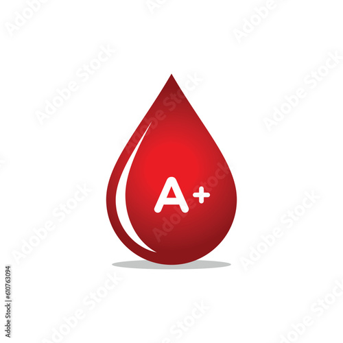 Blood Group, Blood Type Medical Icon Vector