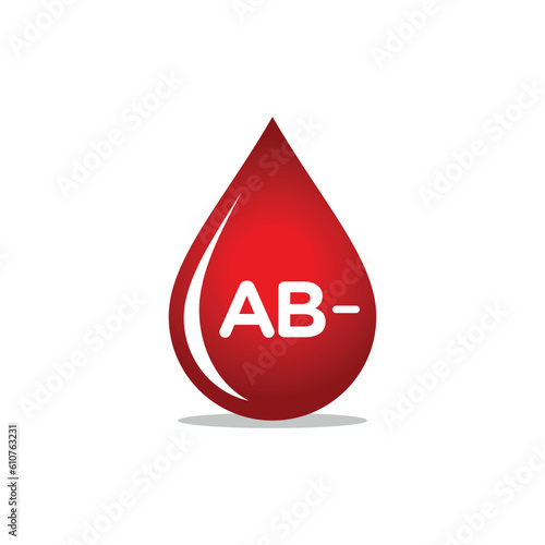 Blood Group, Blood Type Medical Icon Vector