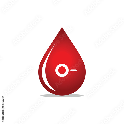 Blood Group, Blood Type Medical Icon Vector