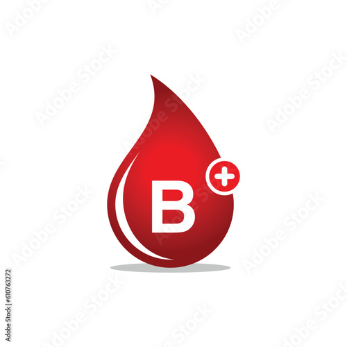 Blood Group, Blood Type Medical Icon Vector