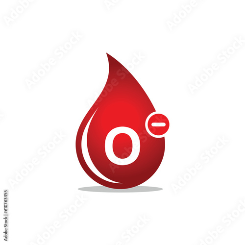 Blood Group, Blood Type Medical Icon Vector