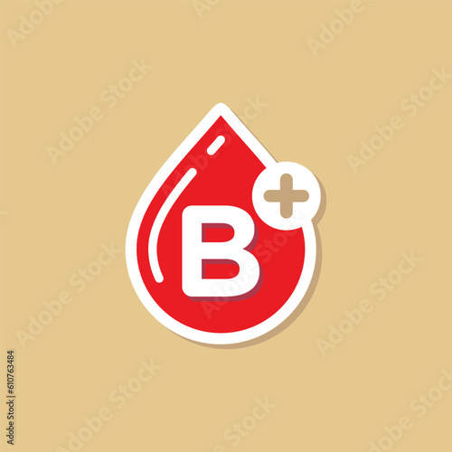 Blood Group, Blood Type Medical Icon Vector