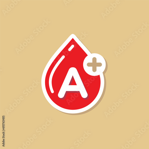 Blood Group, Blood Type Medical Icon Vector