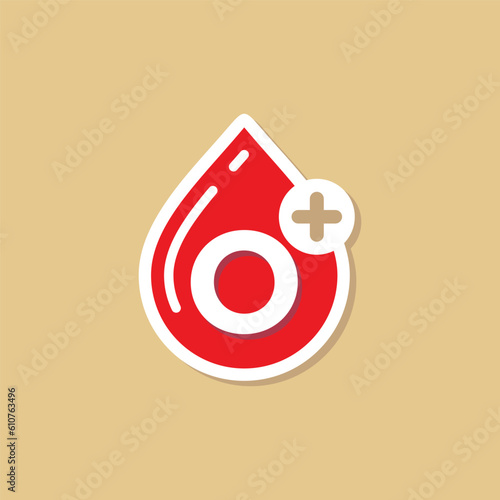 Blood Group, Blood Type Medical Icon Vector