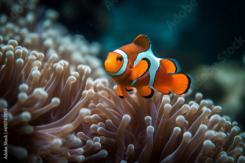 clown fish in a coral reef