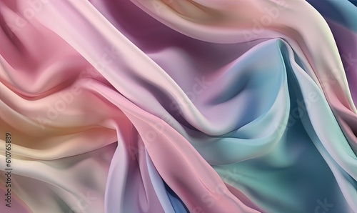  a close up view of a very colorful fabric with a very soft feel to it's fabric material is very soft and soft and soft. generative ai