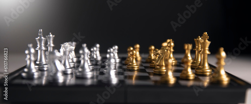 Wallpaper Mural chess on the wooden table.concept winner Torontodigital.ca