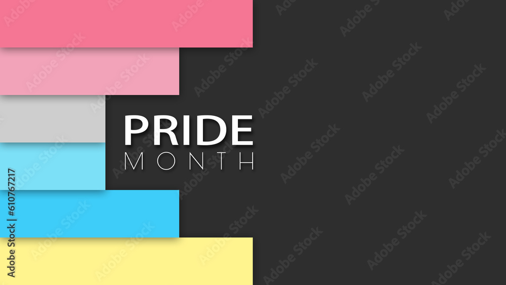 Happy Pride Month Genderflux Pride Flag Horizontal Lines Background
