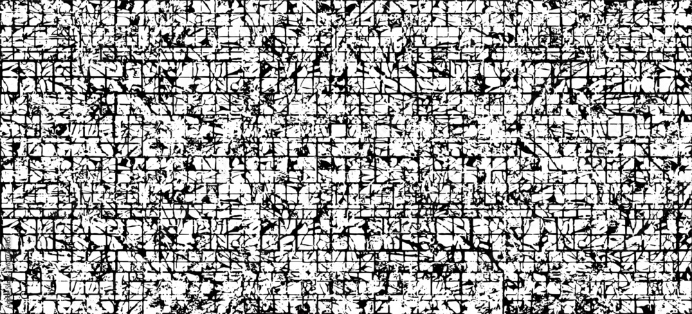 Monochrome texture composed of irregular graphic elements. Distressed uneven grunge background. Abstract vector illustration. Overlay for interesting effect and depth. Isolated on white background. Monochrome texture composed of irregular graphic elements. Distressed uneven grunge background. Abstract vector illustration. Overlay for interesting effect and depth. Isolated on white background.