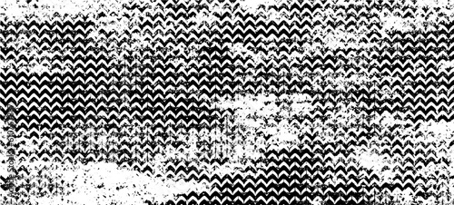 Rough texture. Broken plaster wall effect. Grunge worn damask pattern design. Distressed fabric texture. Overlay texture design. Vector illustration. Eps10.