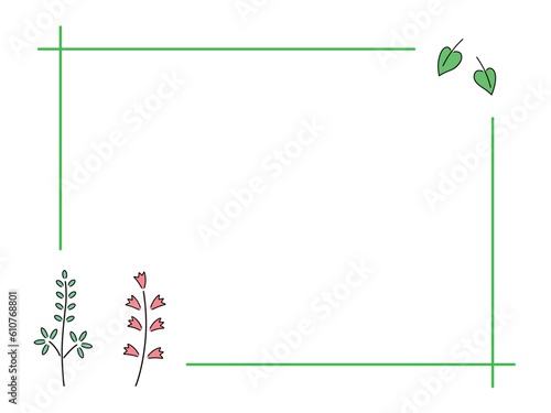 ボタニカルなフレーム5　主線あり