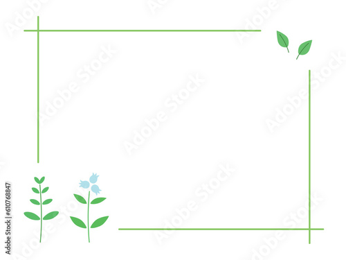 ボタニカルなフレーム4　主線なし