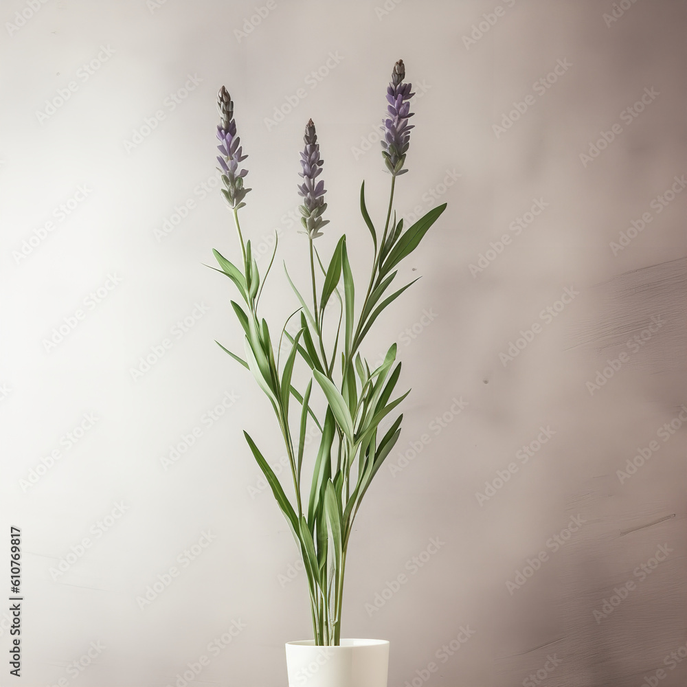 Fototapeta premium long stem flower Generative AI