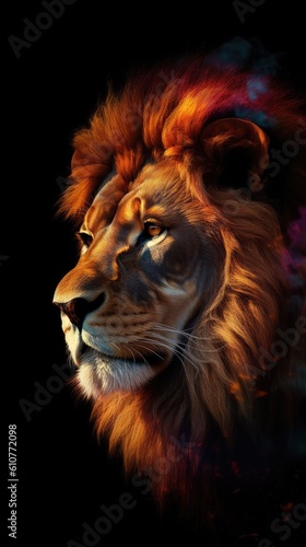 lion head close up background wallpaper © Stream Skins