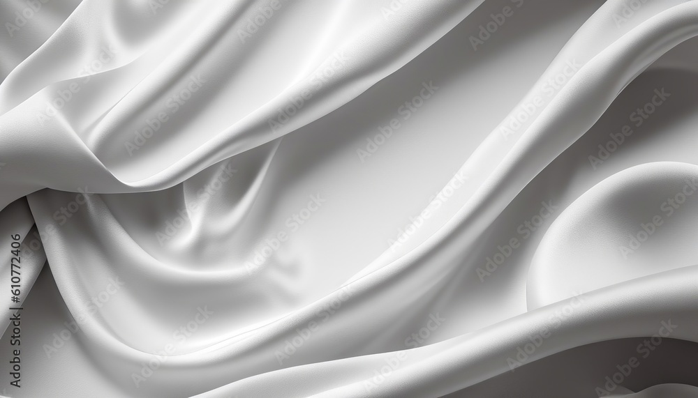 Silver silk fabric texture, elegant and smooth luxurious silver background, Generative AI Silver silk fabric texture, elegant and smooth luxurious silver background, Generative AI