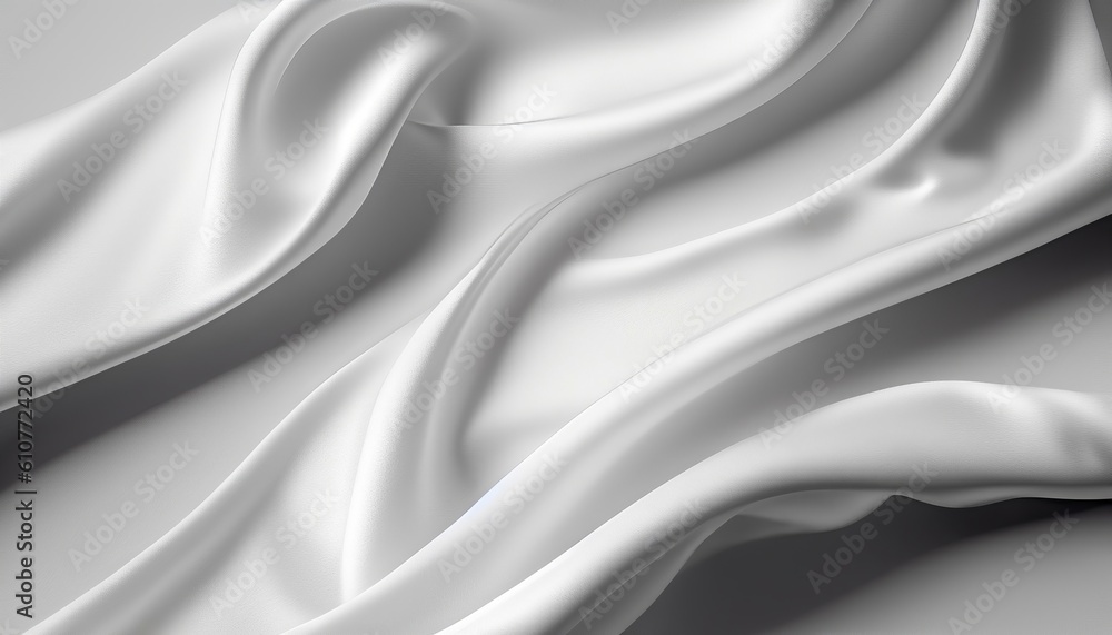 Silver silk fabric texture, elegant and smooth luxurious silver background, Generative AI Silver silk fabric texture, elegant and smooth luxurious silver background, Generative AI