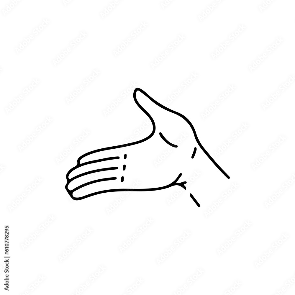 vector illustration of shaking hands