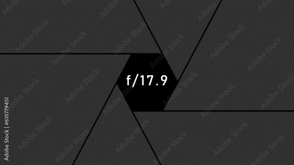 Fully Opening Diaphragm Aperture with fstop Number Running in parallel