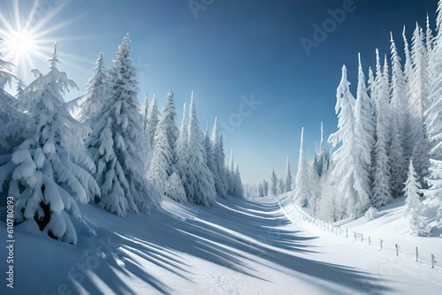 winter forest landscape © ra0
