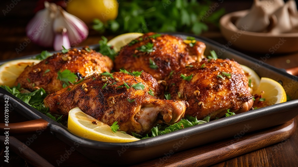 Flavorful and Succulent: Moroccan Spiced Roasted Chicken