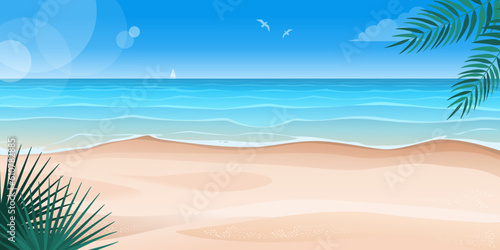 beautiful tropical ocean beach background