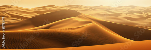 Sanddünen im Abendlicht, Generative AI © whiterockcompany