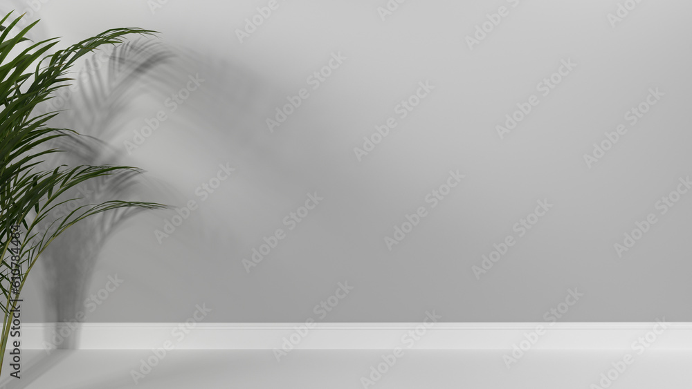Blank clean white wallpaper wall with leaf shadow for luxury product display, interior design decoration background 3D rendering. Blank clean white wallpaper wall with leaf shadow for luxury product display, interior design decoration background 3D rendering.
