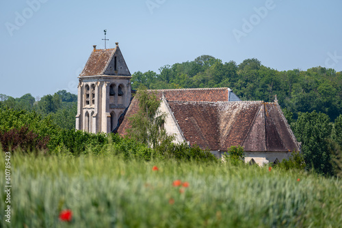 Saint-Denis parish church in Fresnoy-la-Rivière, a commune in the Oise department in northern France.