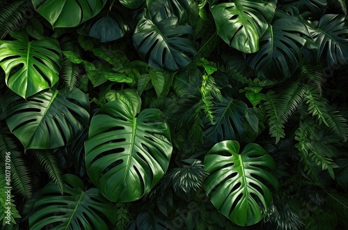 fern leaves - generative AI