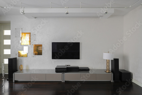 Bild auf Leinwand Home theater system in the living room