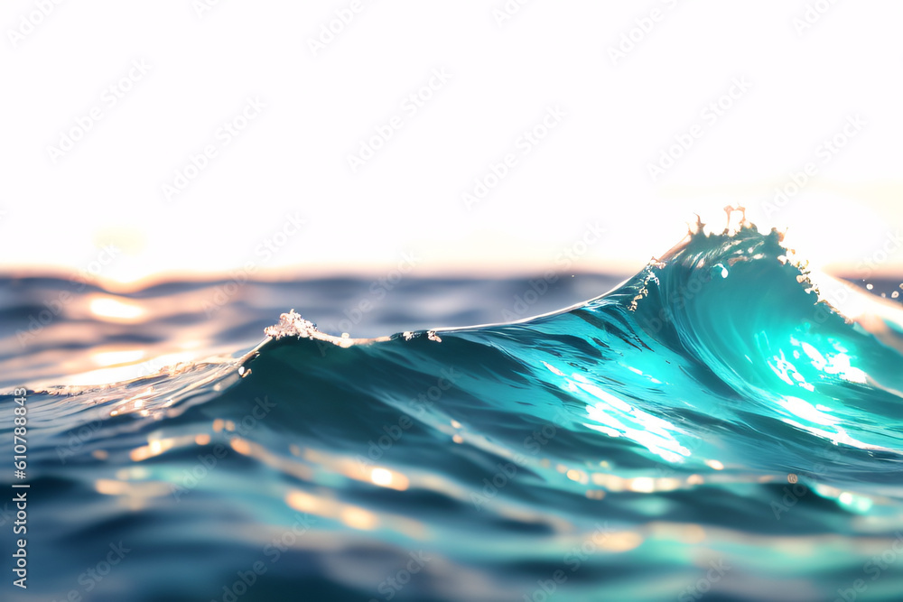 ocean water surface waves , isolated on transparent background cutout ...